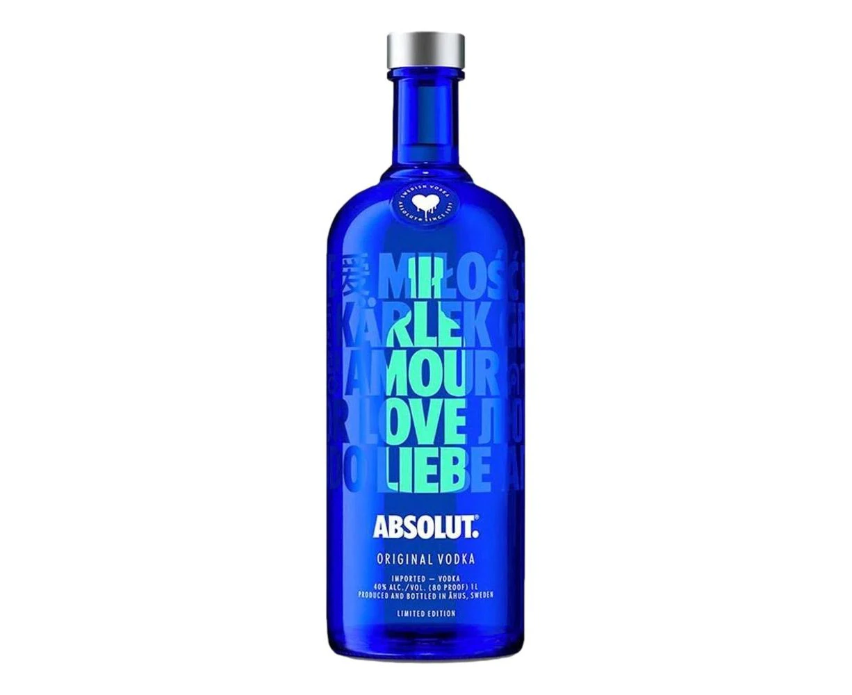 Absolut Vodka A Drop Of Love Limited Edition 1L