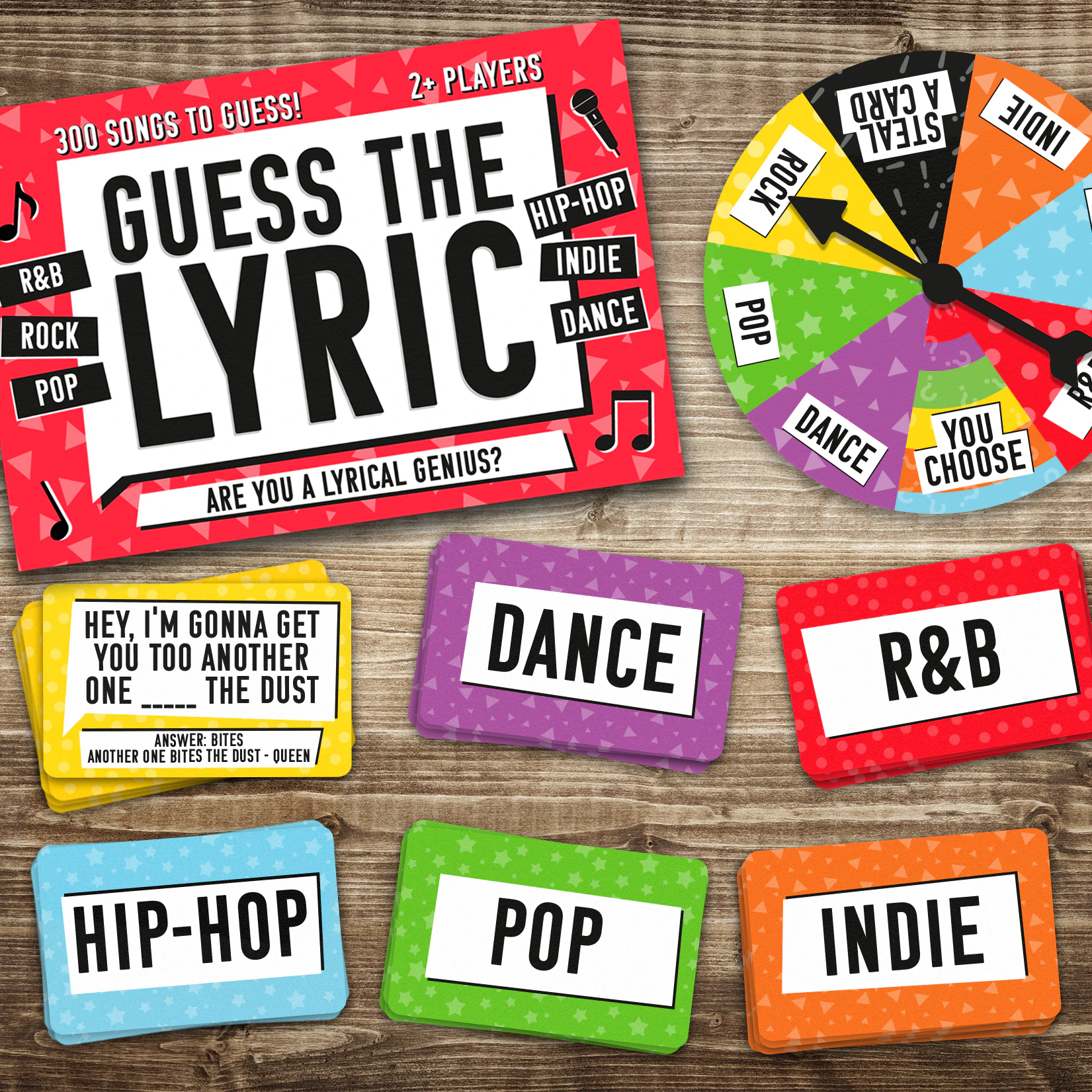 Gift Republic Guess The Lyric Card Game Fun Music/Song Guessing Activity