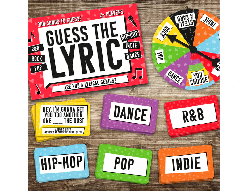 Guess The Lyric Card Game