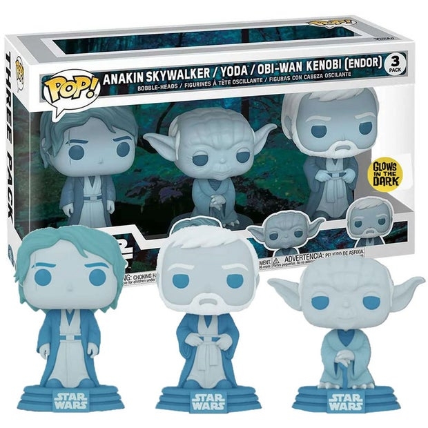 POP Star Wars Across The Galaxy Force Ghost Vinyl Figure 3 Pack