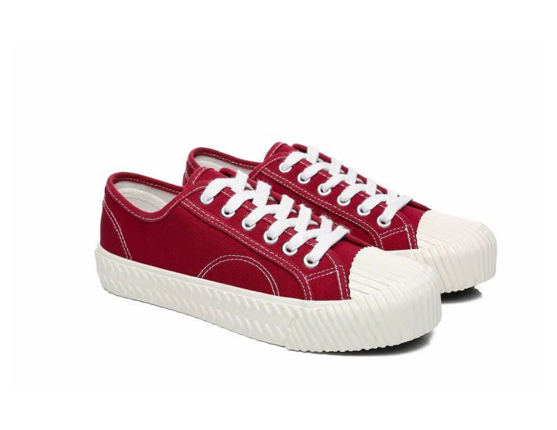TARRAMARRA(R) Women Cracker Plus Lace-up Canvas Sneakers - Red