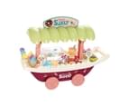 55 PCS Toy Boat Ship Educational Pretend Play Food Toy Set Ice Cream Candy with Light Music Smoke 1