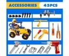 Toolbox Toy Set Construction Kit Children Engineer Simulation Repair Pretend Play 45 Pcs. 4