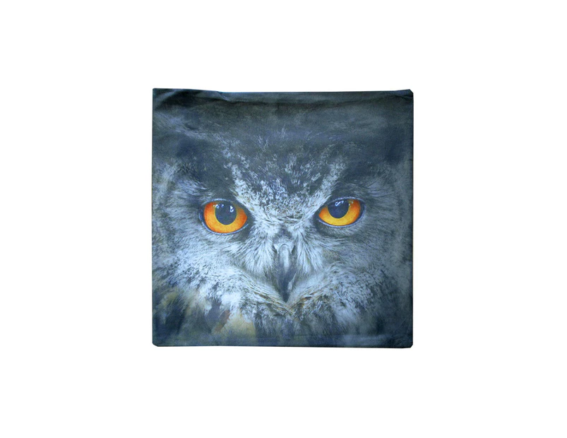 Black Owl Square Cushion Cover 43 x 43 cm