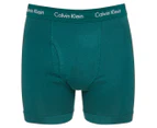 Calvin Klein Men's Cotton Stretch Boxer Briefs 3-Pack - Blue/Coral/Topaz