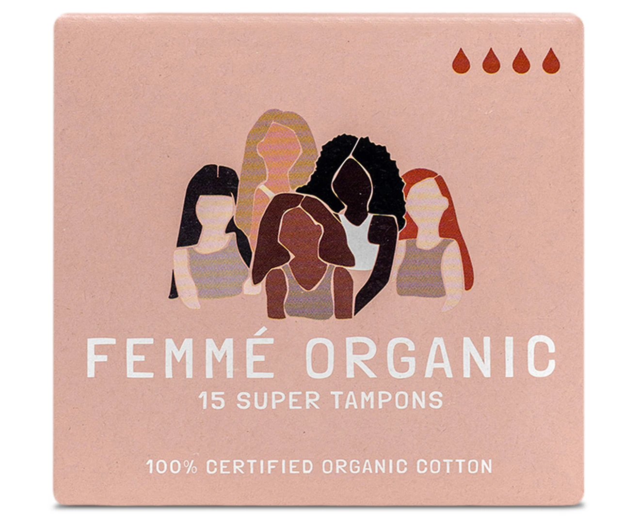 Femme Organic Cotton Super Tampons 15pk