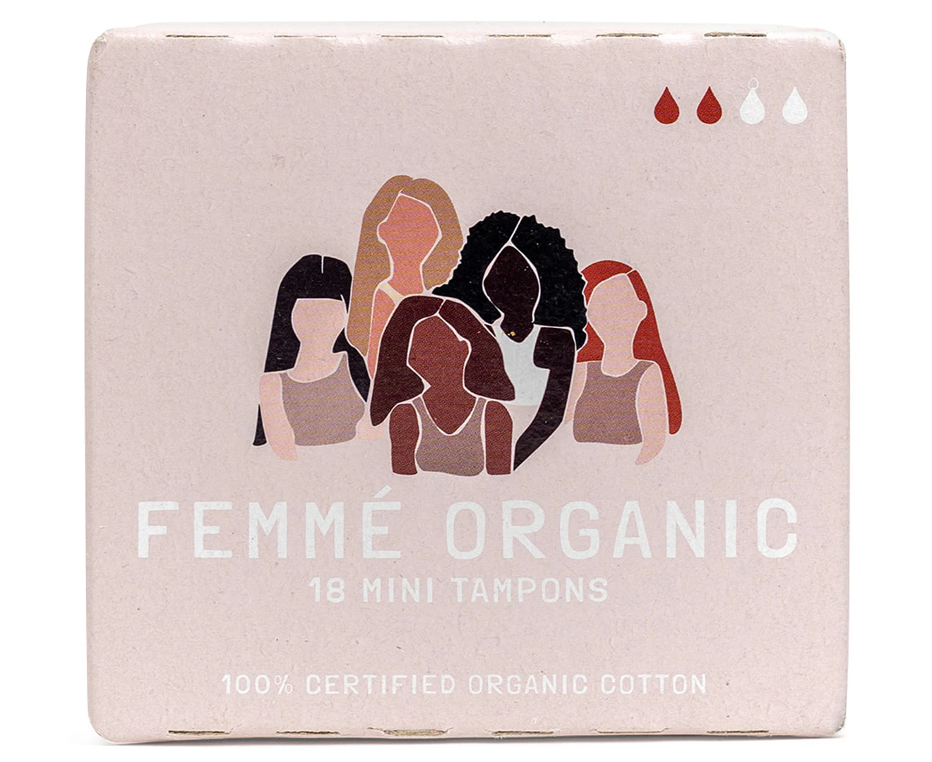 Femme Organic Cotton Mini Tampons 18pk