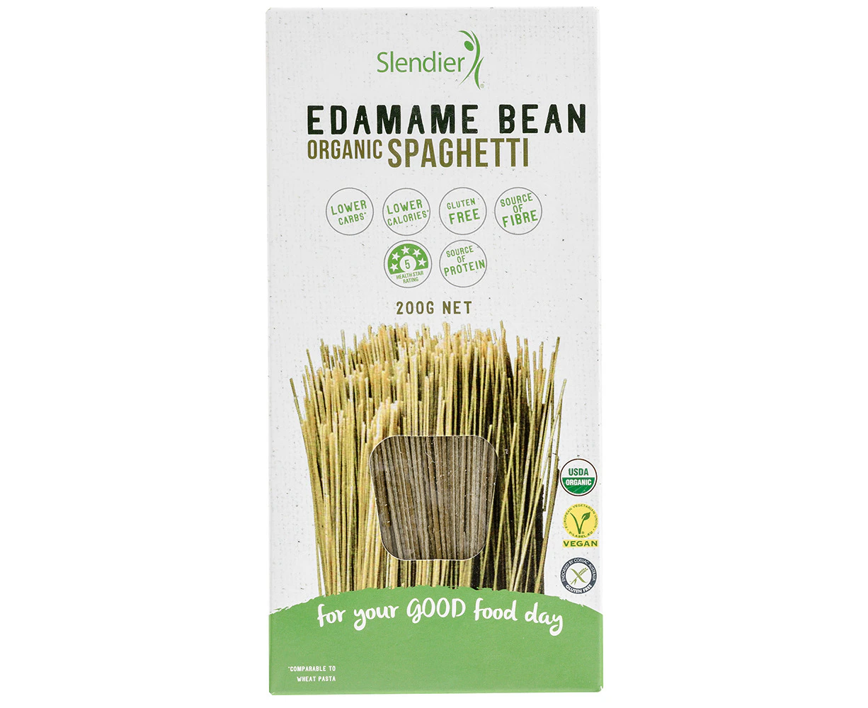 Slendier Edamame Bean Spaghetti Organic 200g (Pack of 6)