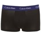 Calvin Klein Men's Cotton Stretch Low Rise Trunks 3-Pack - Black/Blue/Coral/Topaz 2