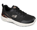 Skechers Women's Skech-Air Dynamight The Halcyon Sneakers - Black/Rose Gold