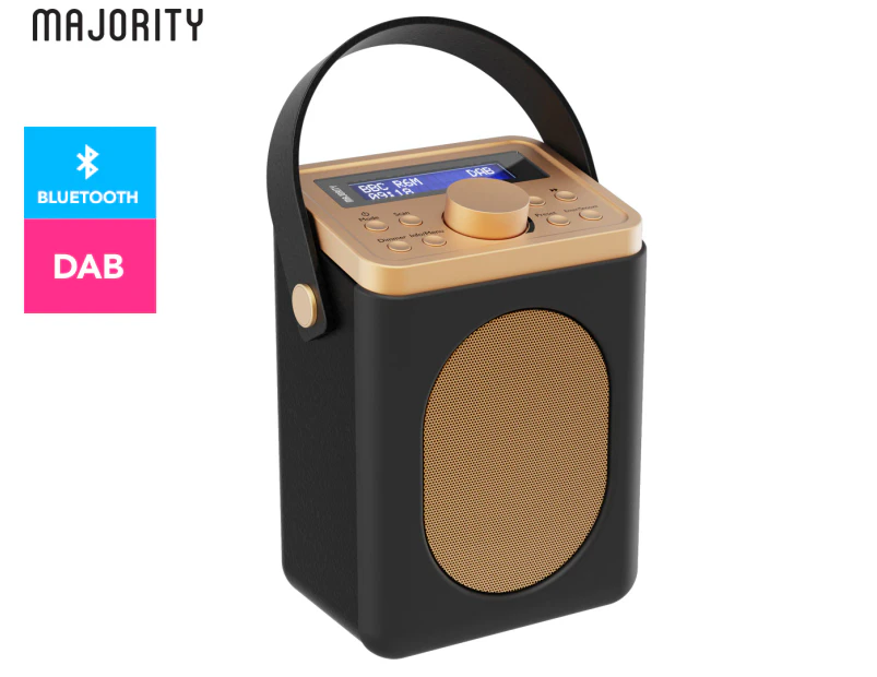 Majority Little Shelford Portable DAB Radio w/ Bluetooth - Black