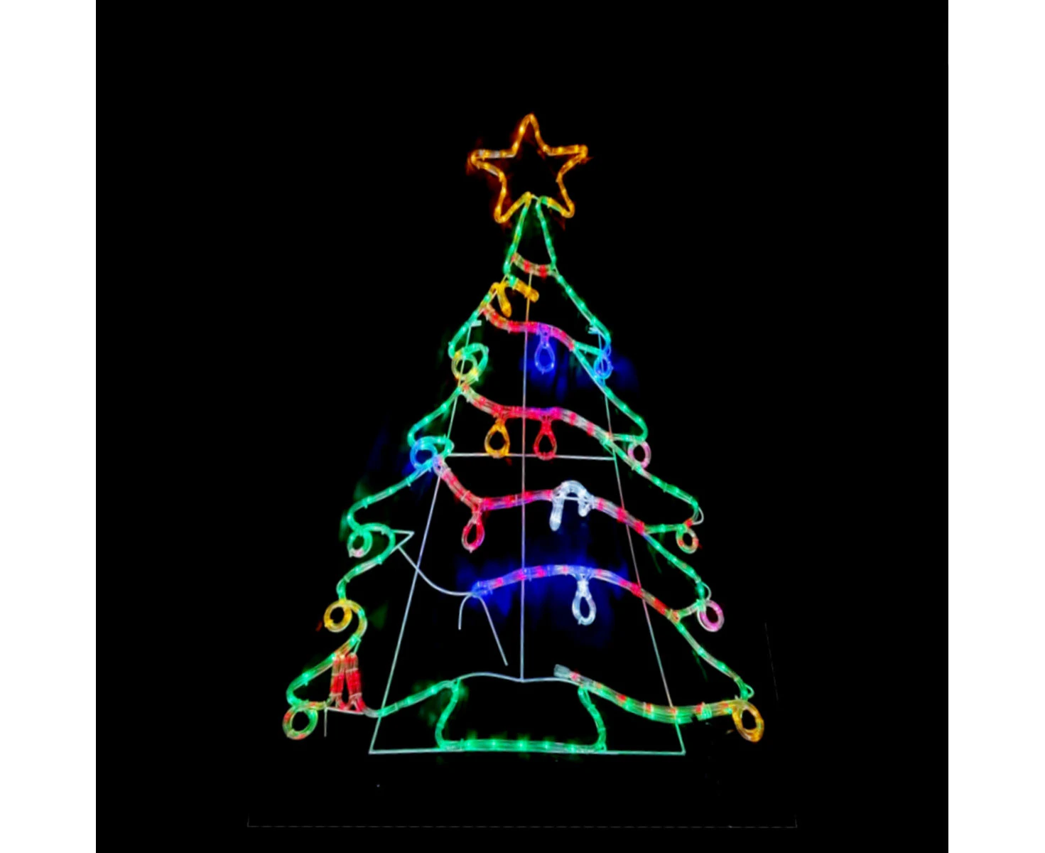 Christmas LED Motif Animated Christmas Tree 120x80cm Indoor Outdoor Display Sign