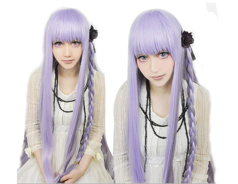 Anogol Hair Cap + Dangan Ronpa Kirigiri Kyoko Cosplay Wig