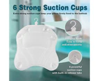 Bathtub Pillow, Luxury Spa Bath Pillows for Tub Neck and Back Support with 6 Strong Non-Slip Suction Cups and Comfortable Washable 3D Air Mesh Bath Pillow