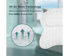 Bathtub Pillow, Luxury Spa Bath Pillows for Tub Neck and Back Support with 6 Strong Non-Slip Suction Cups and Comfortable Washable 3D Air Mesh Bath Pillow
