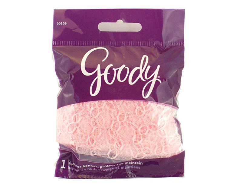 (Pink) - Goody Night Time Hair Protection Slumber Cap (Pink)