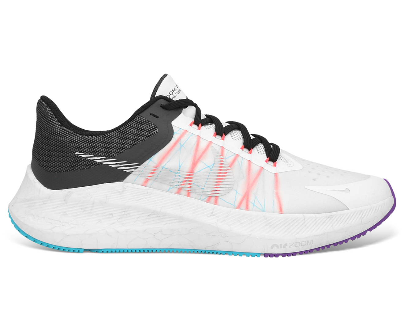 Nike Women's Winflo 8 Running Shoes - White/Metallic Silver/Black ...