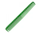 (Green) - YS Park 335 Fine Cutting Comb (Extra Long) - Green