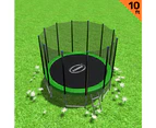 Kahuna Blizzard 10ft Trampoline with Net Green