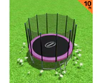 Kahuna Blizzard 10ft Trampoline with Net-Pink