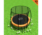 Kahuna Classic 10 ft Trampoline - Orange Blue