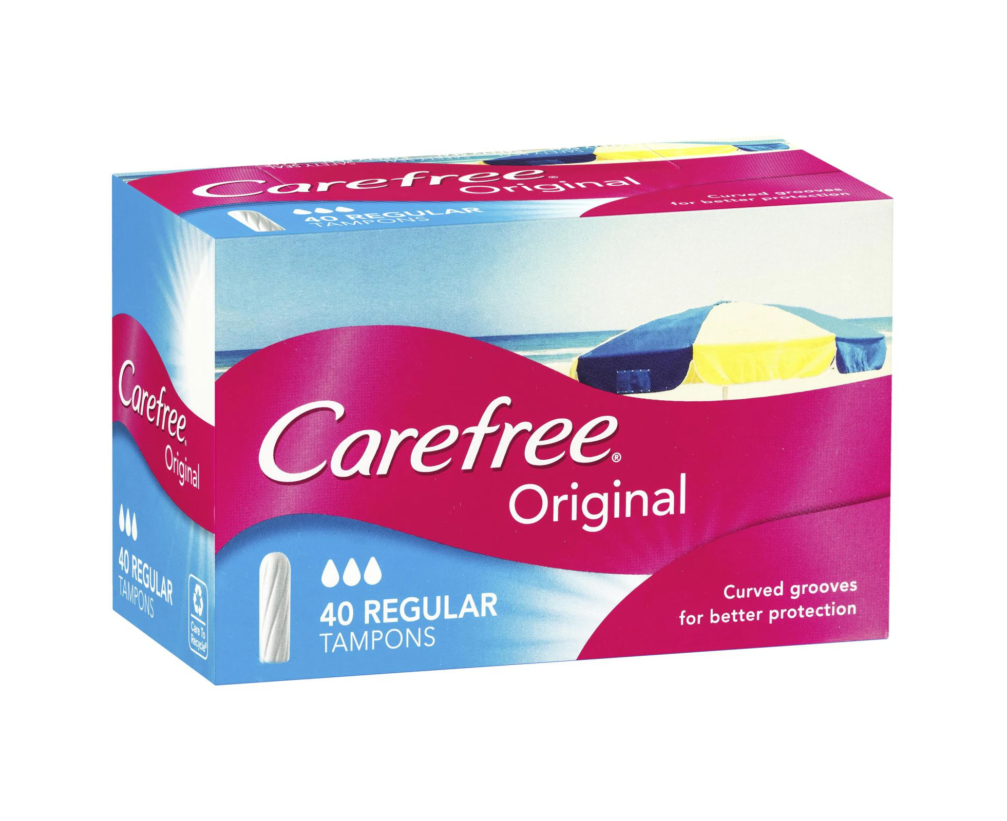 Carefree Tampons 40 Regular