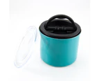 Coffee Storage Canister - Airtight Container Preserves Food Freshness - AirScape Steel - 950ml - Turquoise
