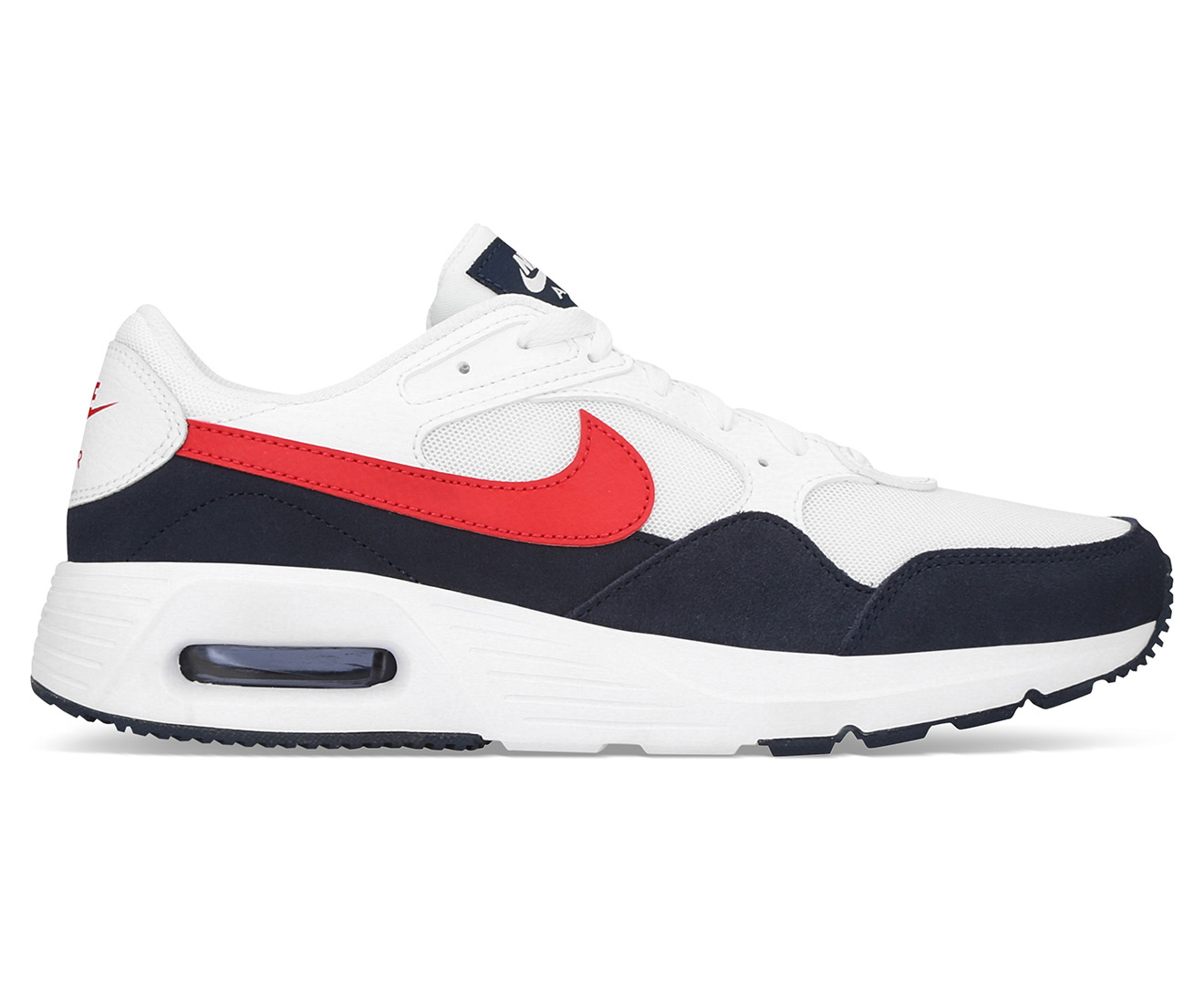 Nike Men's Air Max SC Sneakers - White/University Red/Obsidian | Catch ...