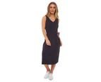 Tommy Hilfiger Women's Ariana Tie Solid Dress - Masters Navy
