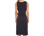 Tommy Hilfiger Women's Ariana Tie Solid Dress - Masters Navy