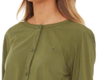Tommy Hilfiger Women's Rihanna Casual Shirt Dress - Loden Green
