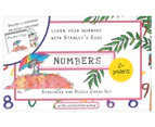 Crane Press Match & Learn Numbers Storybook/Puzzle Cards Set Kids/Toddler 2y+