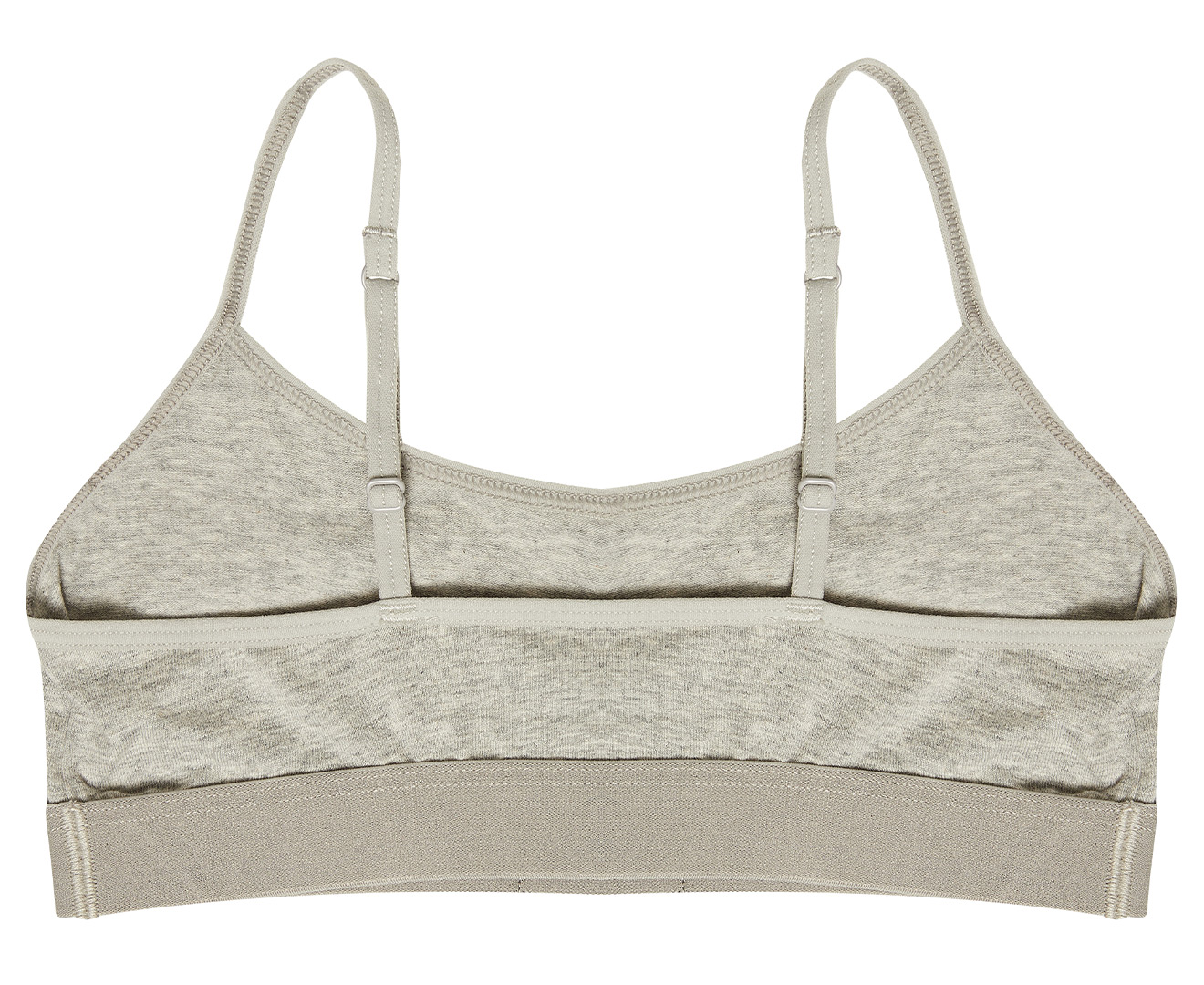 Calvin Klein Girls' Pullover Crop Bra 2-Pack - Heather Grey/Crystal Pink