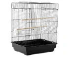 ShowMaster Open Top Square Bird Cage - Black