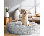 i.Pet Pet Bed Dog Cat 90cm Large Calming Soft Plush Light Charcoal