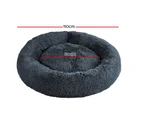 i.Pet Pet Bed Dog Cat 110cm Calming Extra Large Soft Plush Dark Grey