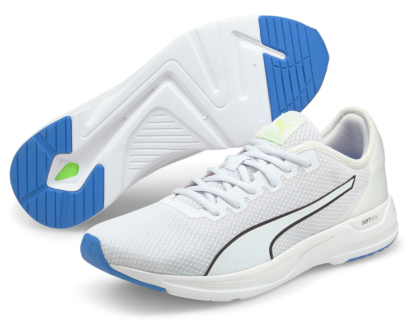 Puma Men's Accent Running Shoes - Puma White/Bluemazing | Catch.co.nz