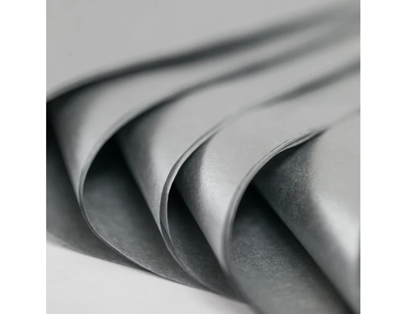 100 Sheets Metallic Silver Acid Free Tissue Paper 500x750mm 18gsm