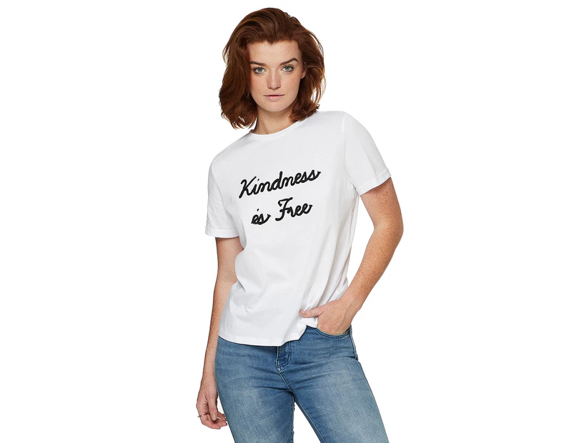 SASS Women's Lou Tee / T-Shirt / Tshirt - White