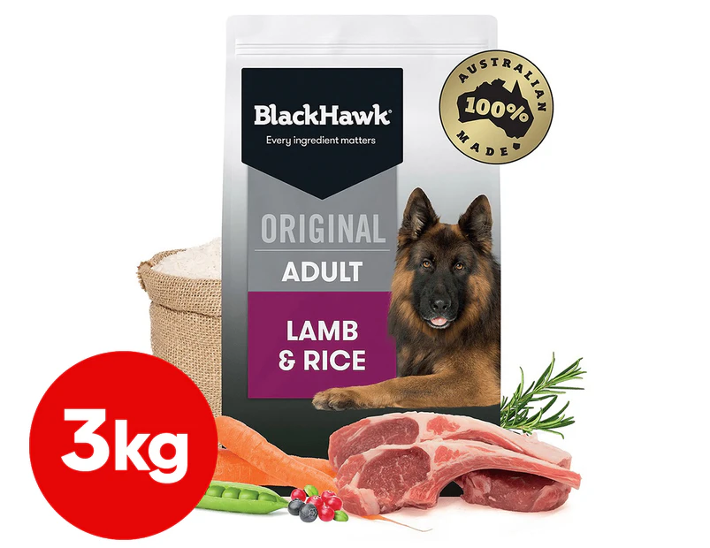 Black Hawk Adult Dry Dog Food Lamb & Rice 3kg