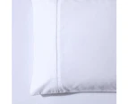 Soho 1000TC Cotton Sheet Set White Super King Bed