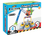 92pcs Construct IT Flexibles DIY Tower Crane Toy w/ Tools STEM Build Kit Kids 4+