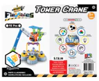 Construct-It 92-Piece Flexibles Tower Crane Building Kit