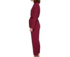 SASS Women's Coco Boiler Suit - Berry 3