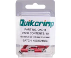 QUIKCRIMP QKD14  Mt1.25-6.4/ 10Pk Quick Connect Quickcrimp    MT1.25-6.4/ 10PK QUICK CONNECT