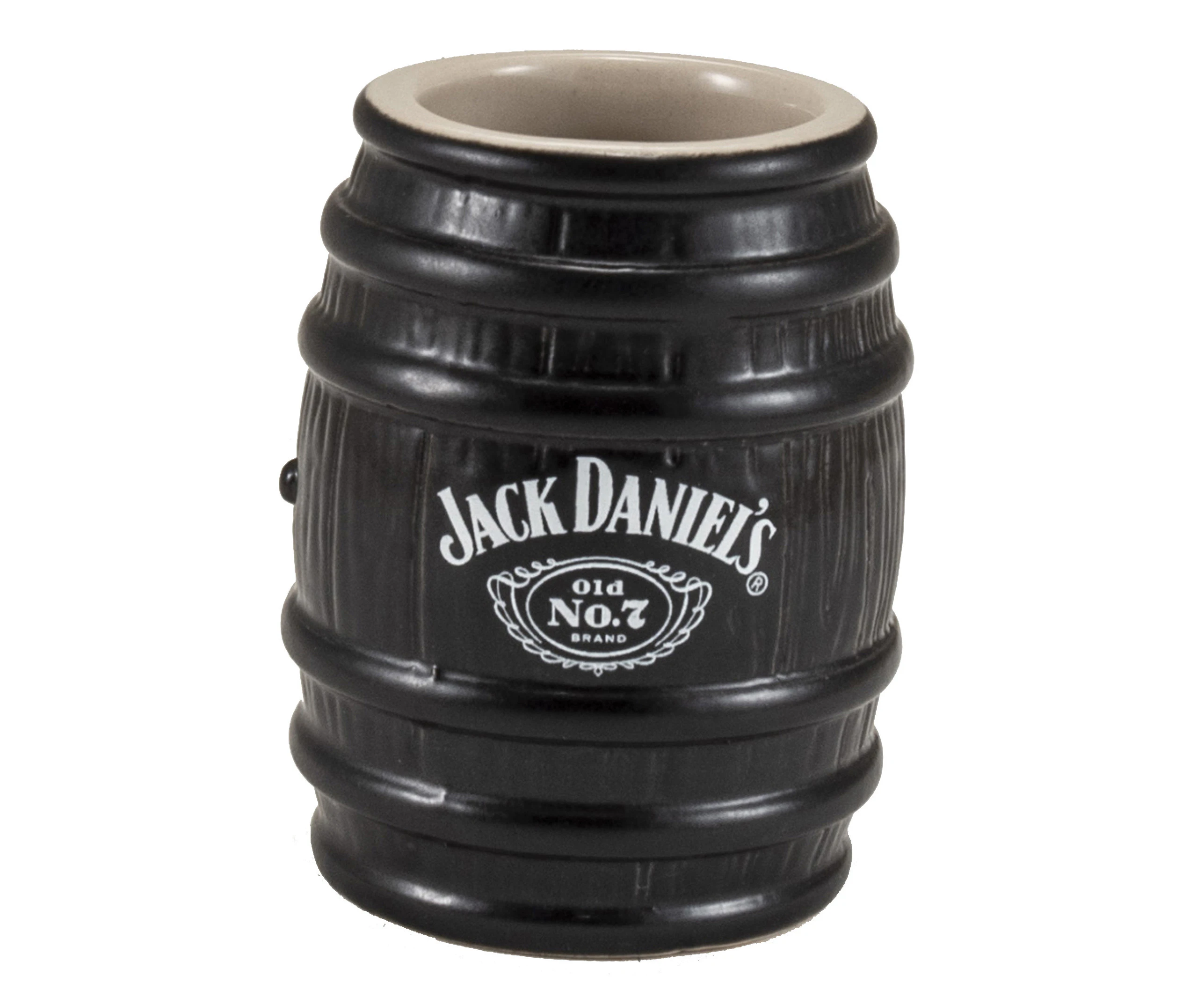 Jack Daniel's Black Stoneware Barrel Ceramic Shot Glass