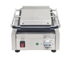Apuro Bistro Ribbed Contact Grill DY993-A Panini Presses & Sandwich Grills - Stainless Steel