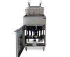 AG Commercial Gas Fryer - 5 Burner (Natural Gas) AG-AGGF-5-NG Standing Deep Fryers - Silver