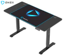 ONEX GDE1400SH Height Adjustable Electric Home Office Gaming Desk - Black/Blue