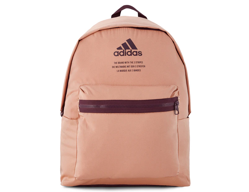Adidas 30L Classic Fabric Backpack - Ambient Blush/Victory Crimson